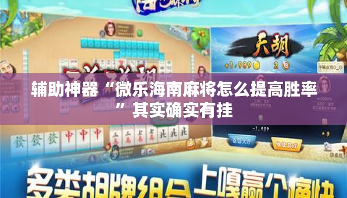 辅助神器“微乐海南麻将怎么提高胜率”其实确实有挂