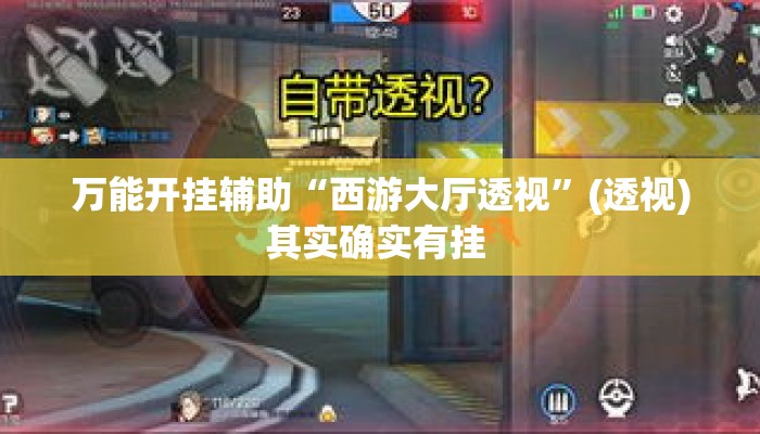 万能开挂辅助“西游大厅透视”(透视)其实确实有挂 