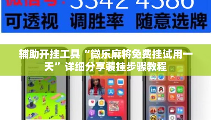 辅助开挂工具“微乐麻将免费挂试用一天”详细分享装挂步骤教程