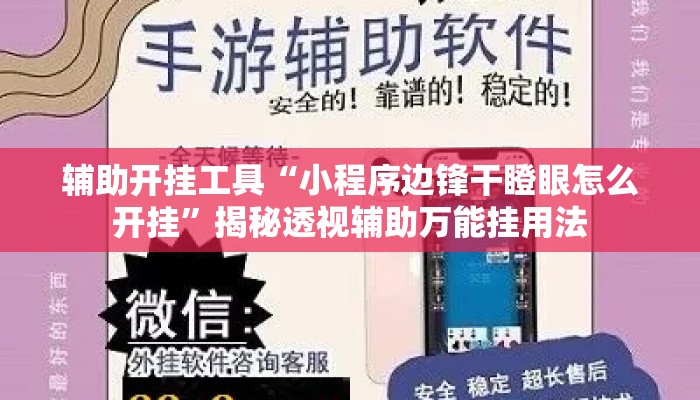 辅助开挂工具“小程序边锋干瞪眼怎么开挂”揭秘透视辅助万能挂用法