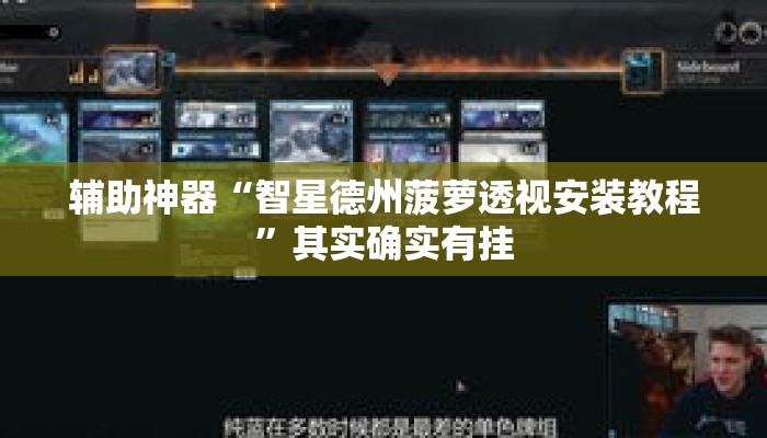 辅助神器“智星德州菠萝透视安装教程	”其实确实有挂
