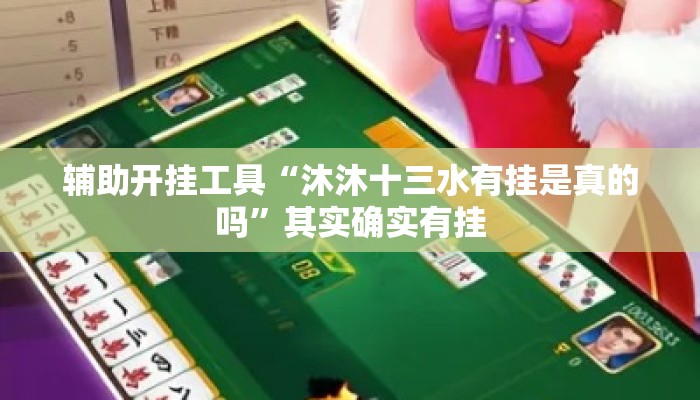 辅助开挂工具“沐沐十三水有挂是真的吗	”其实确实有挂