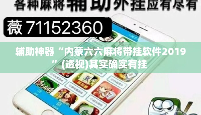 辅助神器“内蒙六六麻将带挂软件2019”(透视)其实确实有挂 