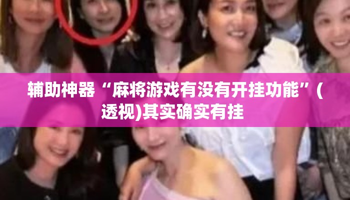 辅助神器“麻将游戏有没有开挂功能”(透视)其实确实有挂 