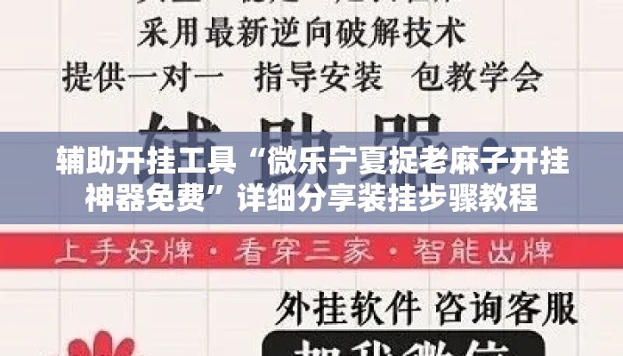 辅助开挂工具“微乐宁夏捉老麻子开挂神器免费	”详细分享装挂步骤教程