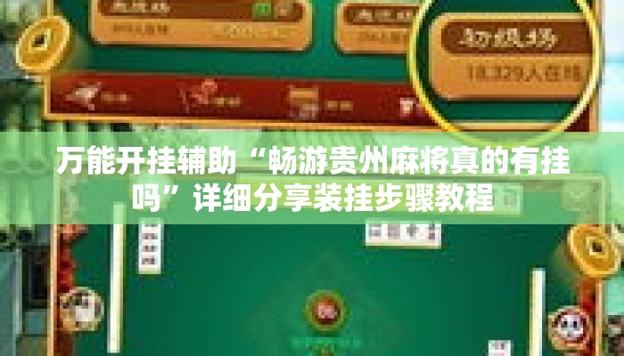 万能开挂辅助“畅游贵州麻将真的有挂吗”详细分享装挂步骤教程