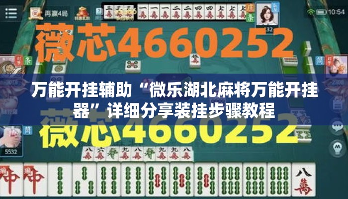 万能开挂辅助“微乐湖北麻将万能开挂器	”详细分享装挂步骤教程