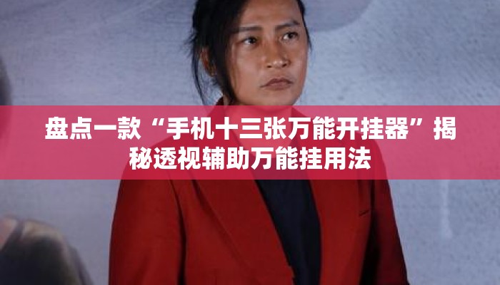 盘点一款“手机十三张万能开挂器”揭秘透视辅助万能挂用法