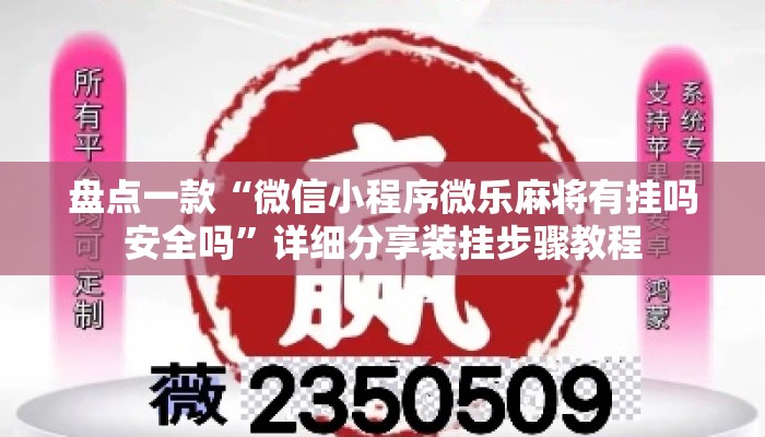 盘点一款“微信小程序微乐麻将有挂吗安全吗”详细分享装挂步骤教程