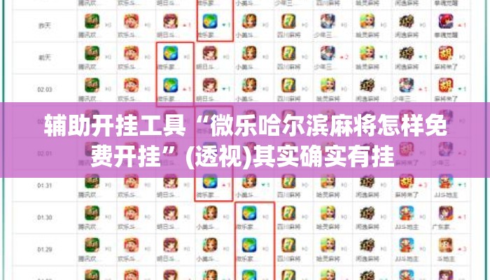 辅助开挂工具“微乐哈尔滨麻将怎样免费开挂”(透视)其实确实有挂 