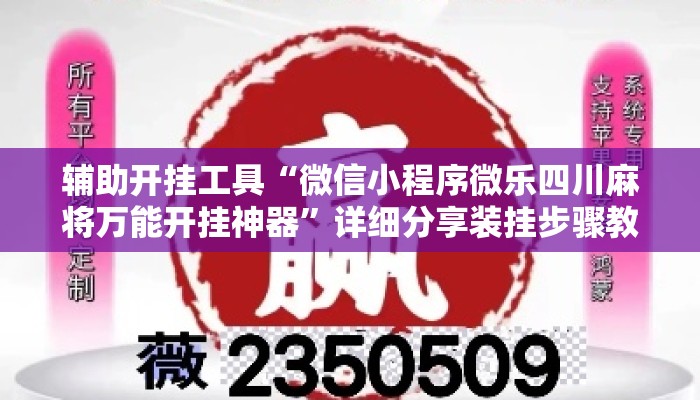 辅助开挂工具“微信小程序微乐四川麻将万能开挂神器	”详细分享装挂步骤教程