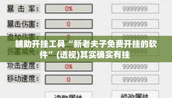 辅助开挂工具“新老夫子免费开挂的软件	”(透视)其实确实有挂 