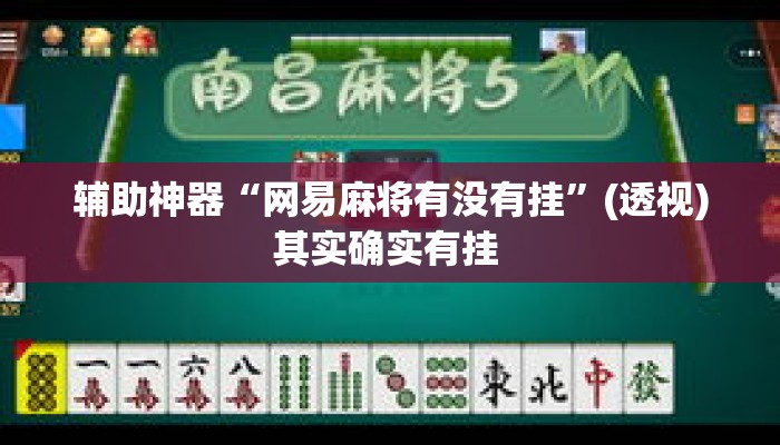 辅助神器“网易麻将有没有挂	”(透视)其实确实有挂 