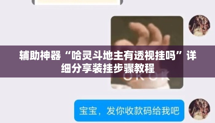 辅助神器“哈灵斗地主有透视挂吗”详细分享装挂步骤教程