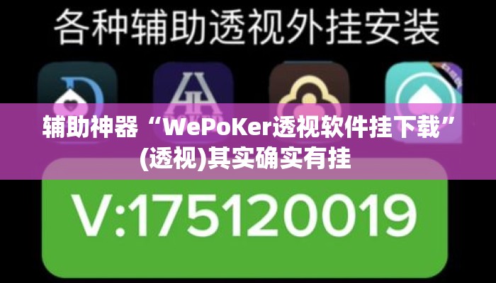 辅助神器“WePoKer透视软件挂下载”(透视)其实确实有挂 