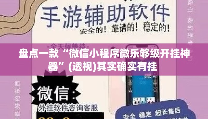 盘点一款“微信小程序微乐够级开挂神器”(透视)其实确实有挂 