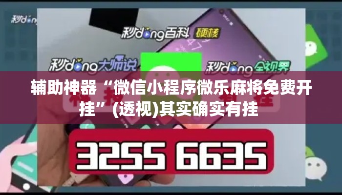 辅助神器“微信小程序微乐麻将免费开挂”(透视)其实确实有挂 