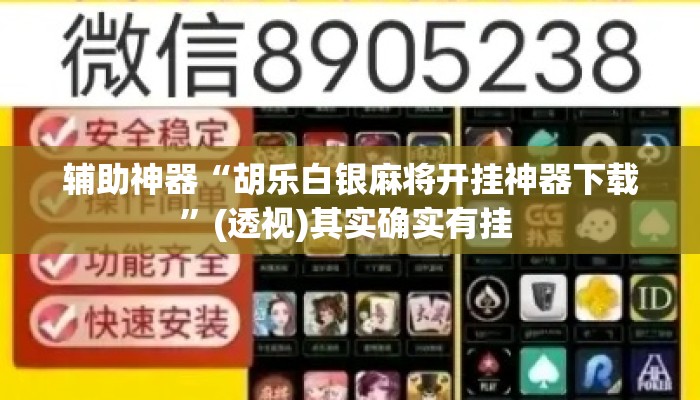 辅助神器“胡乐白银麻将开挂神器下载”(透视)其实确实有挂 