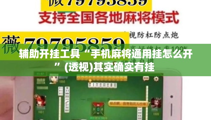 辅助开挂工具“手机麻将通用挂怎么开”(透视)其实确实有挂 