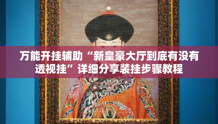 万能开挂辅助“新皇豪大厅到底有没有透视挂	”详细分享装挂步骤教程