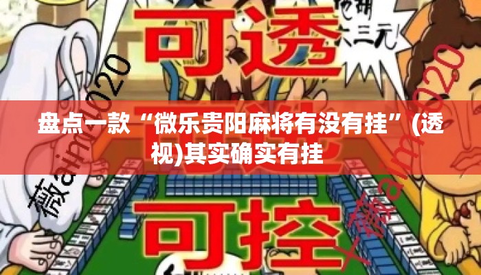 盘点一款“微乐贵阳麻将有没有挂”(透视)其实确实有挂 