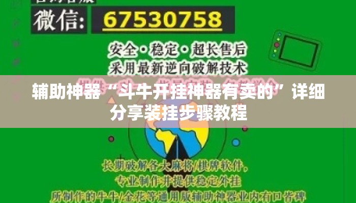 辅助神器“斗牛开挂神器有卖的	”详细分享装挂步骤教程