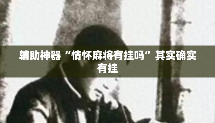 辅助神器“情怀麻将有挂吗”其实确实有挂