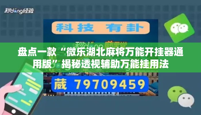 盘点一款“微乐湖北麻将万能开挂器通用版”揭秘透视辅助万能挂用法