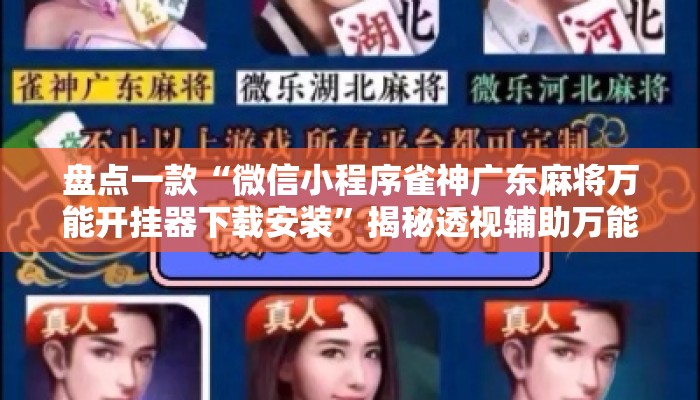 盘点一款“微信小程序雀神广东麻将万能开挂器下载安装”揭秘透视辅助万能挂用法