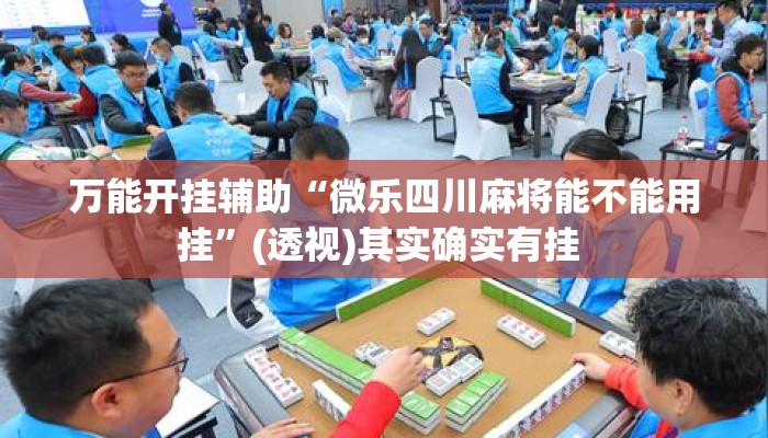 万能开挂辅助“微乐四川麻将能不能用挂	”(透视)其实确实有挂 