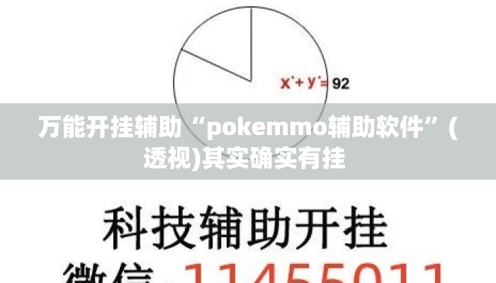 万能开挂辅助“pokemmo辅助软件”(透视)其实确实有挂 