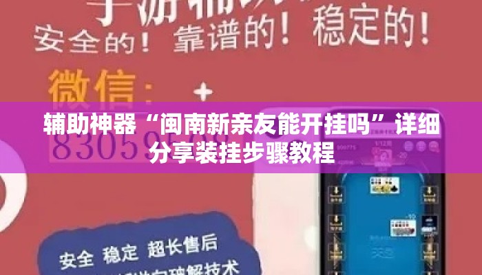 辅助神器“闽南新亲友能开挂吗	”详细分享装挂步骤教程