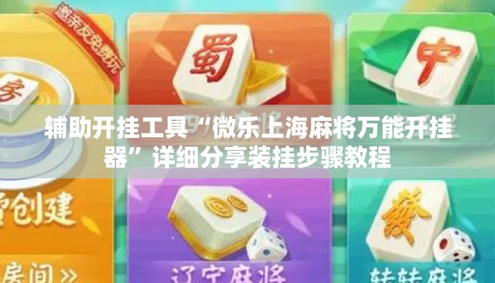 辅助开挂工具“微乐上海麻将万能开挂器”详细分享装挂步骤教程