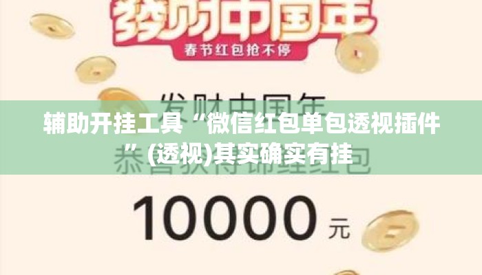 辅助开挂工具“微信红包单包透视插件”(透视)其实确实有挂 