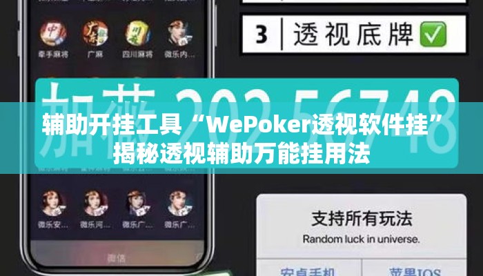 辅助开挂工具“WePoker透视软件挂	”揭秘透视辅助万能挂用法