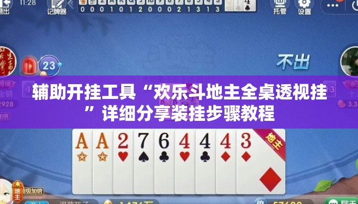 辅助开挂工具“欢乐斗地主全桌透视挂	”详细分享装挂步骤教程