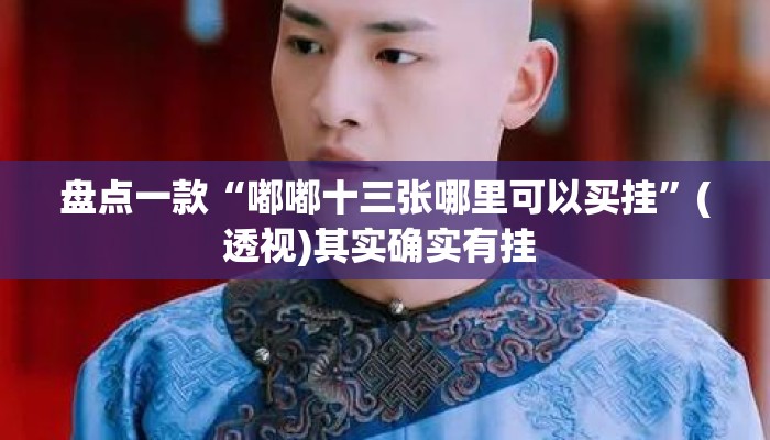 盘点一款“嘟嘟十三张哪里可以买挂”(透视)其实确实有挂 