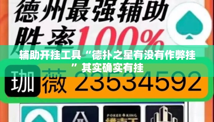 辅助开挂工具“德扑之星有没有作弊挂”其实确实有挂