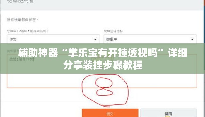 辅助神器“掌乐宝有开挂透视吗	”详细分享装挂步骤教程