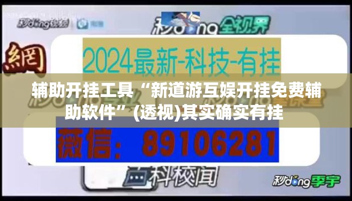 辅助开挂工具“新道游互娱开挂免费辅助软件”(透视)其实确实有挂 
