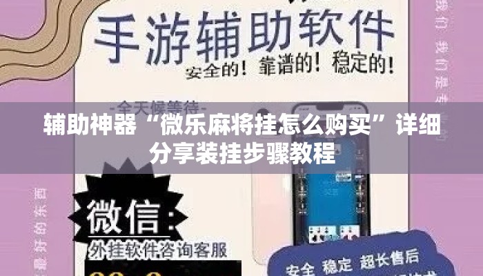 辅助神器“微乐麻将挂怎么购买”详细分享装挂步骤教程
