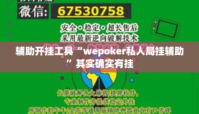 辅助开挂工具“wepoker私人局挂辅助”其实确实有挂