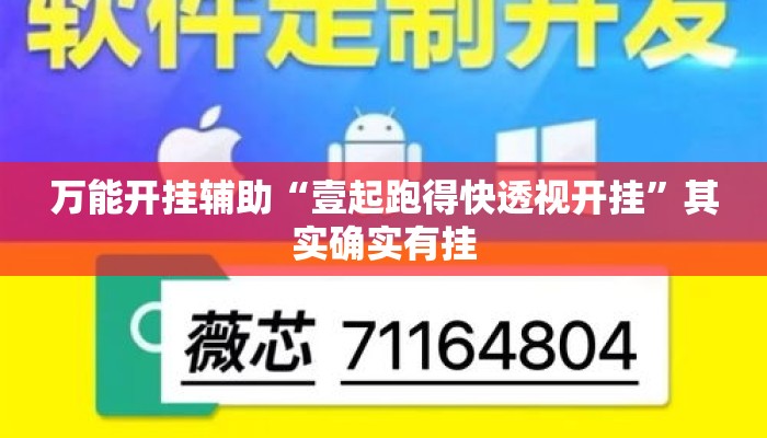 万能开挂辅助“壹起跑得快透视开挂	”其实确实有挂
