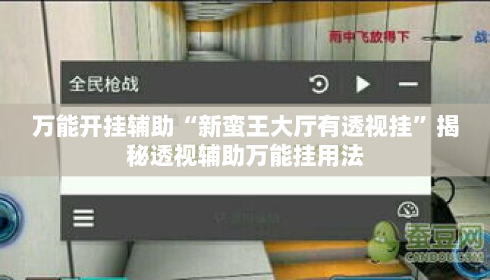 万能开挂辅助“新蛮王大厅有透视挂”揭秘透视辅助万能挂用法