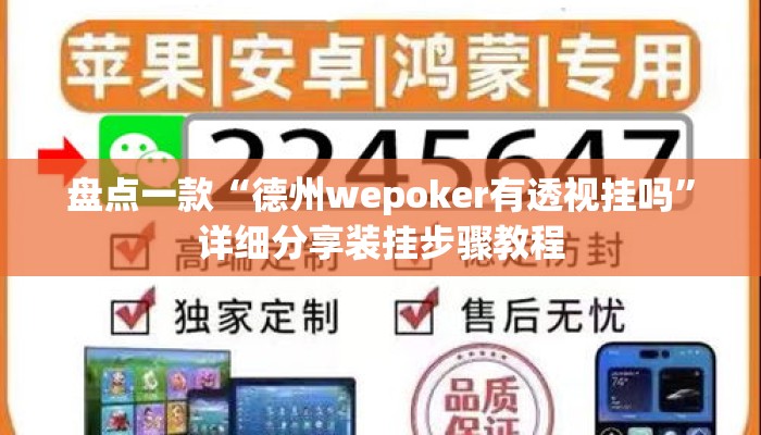 盘点一款“德州wepoker有透视挂吗”详细分享装挂步骤教程