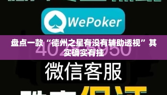 盘点一款“德州之星有没有辅助透视	”其实确实有挂