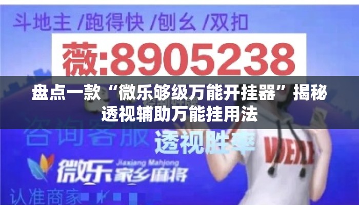 盘点一款“微乐够级万能开挂器”揭秘透视辅助万能挂用法