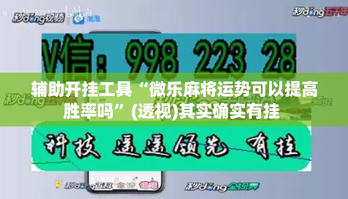 辅助开挂工具“微乐麻将运势可以提高胜率吗”(透视)其实确实有挂 