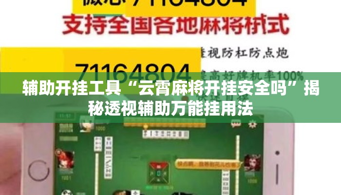 辅助开挂工具“云霄麻将开挂安全吗”揭秘透视辅助万能挂用法