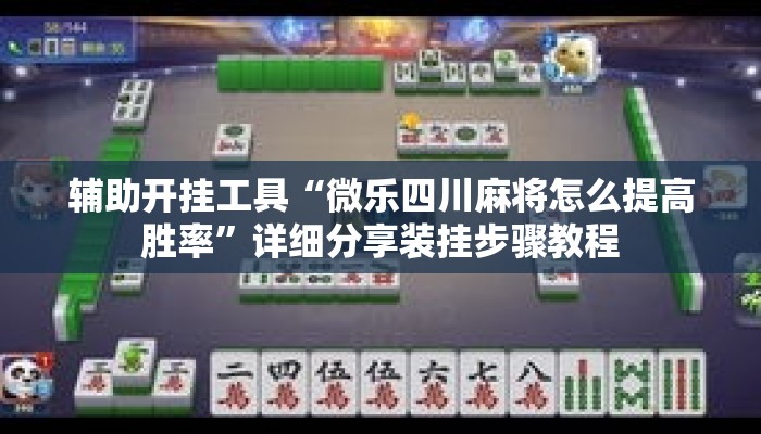 辅助开挂工具“微乐四川麻将怎么提高胜率	”详细分享装挂步骤教程
